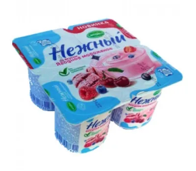 Йогуртный продукт CAMPINA "Нежный"  ягодное мороженое 100 г 1,2%