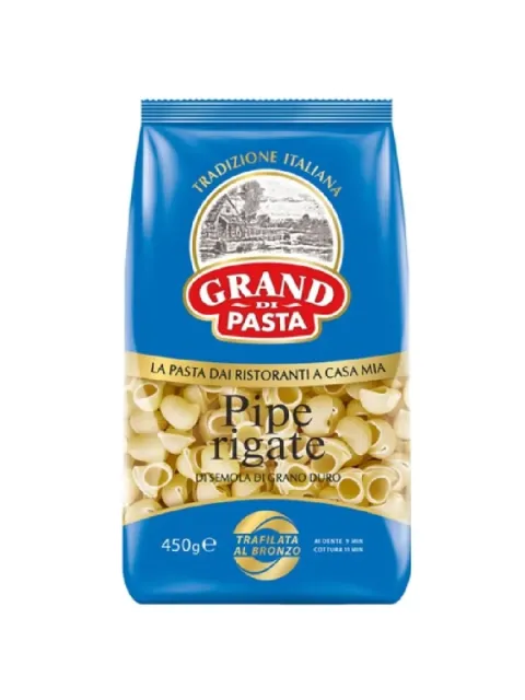 Макаронные изделия GRAND DI PASTA "Pipe rigate" 450 г