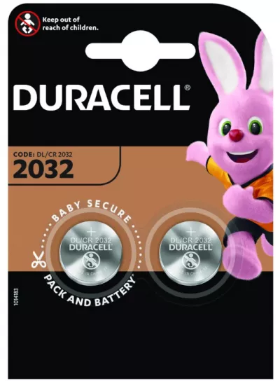 Батарейка DURACELL CR2032 литиевая 2 шт.