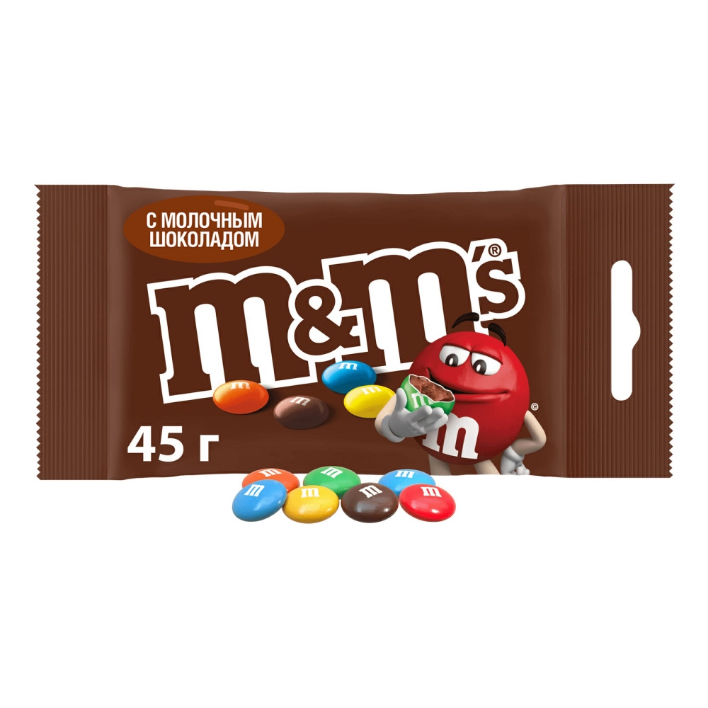 Драже M&M'S молочный шоколад 45 г