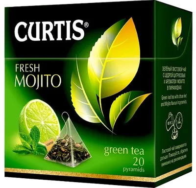 Чай зеленый CURTIS "Fresh Mojito" 20х1,7г