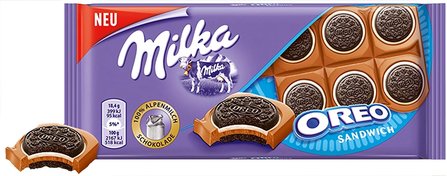 Шоколад MILKA Шоколад MILKA "Oreo Sandwich" 92 г