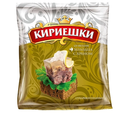 Сухарики КИРИЕШКИ ржаные холодец с хреном 40 г