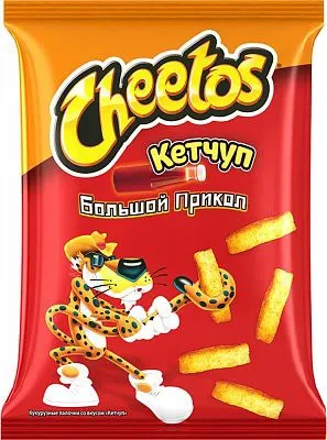 Кукурузные палочки CHEETOS Кукурузные палочки CHEETOS "Большой прикол" кетчуп 85 г