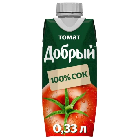 Сок ДОБРЫЙ томатный с сахаром и солью 330 мл