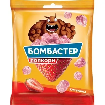 Попкорн БОМБАСТЕР клубника 50 г