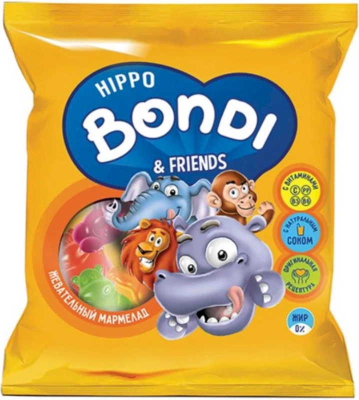 Мармелад жевательный HIPPO BONDI&FRIENDS c витаминами 30 г