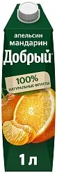 Напиток сокосодержащий ДОБРЫЙ "Апельсин-мандарин" 1 л