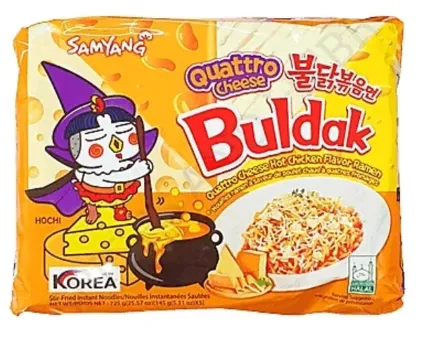 Лапша SAMYANG "Hot Chicken flavor Ramen. Quattro Cheese" 145 г