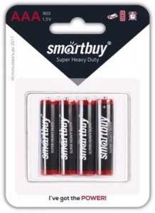 Батарейка SMARTBUY "Super Heavy Duty" ААА солевая 4 шт.