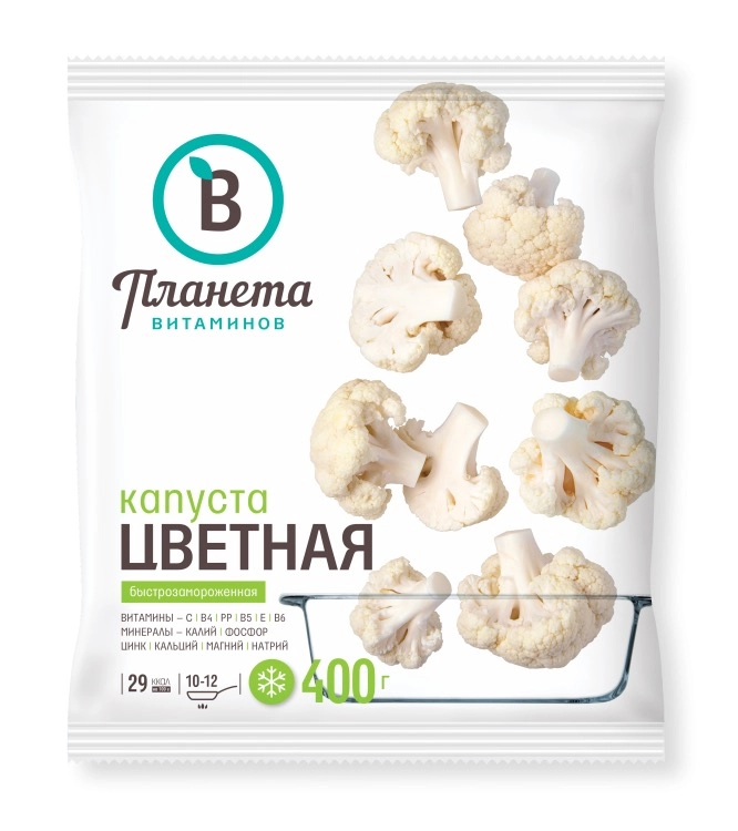 Капуста ПЛАНЕТА ВИТАМИНОВ цветная 400 г