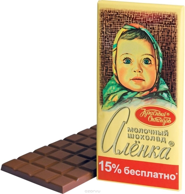 Шоколад КРАСНЫЙ ОКТЯБРЬ "Аленка" молочный 200 г