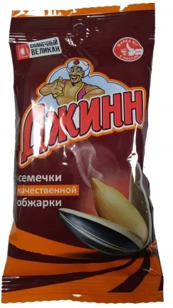 Семечки ДЖИНН Семечки ДЖИНН "Солнечный великан" жареные 200 г