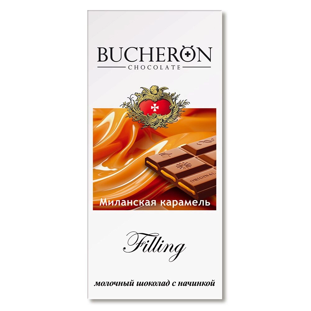 Шоколад BUCHERON "Filling" с миланской карамелью 85 г