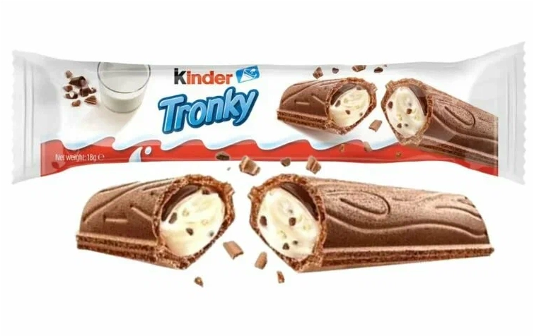 Батончик KINDER "Tronky" молочный шоколад 18 г