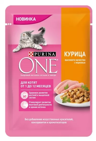 PURINA ONE "Junior" для котят c курицей 75 г
