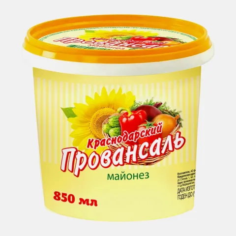 Майонез АГРОКОМПЛЕКС ВЫСЕЛКОВСКИЙ Провансаль 67% 822 г
