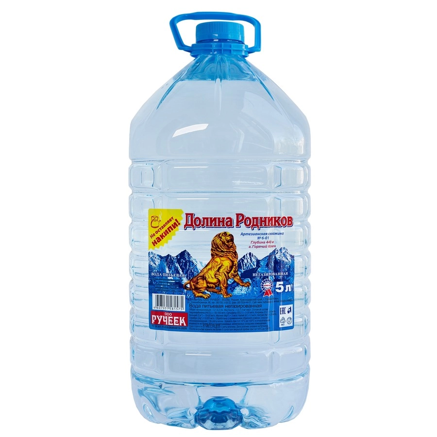 Долина родников вода питьевая негазированная 5 л