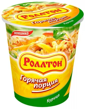 Лапша РОЛЛТОН с курицей 70 г стакан