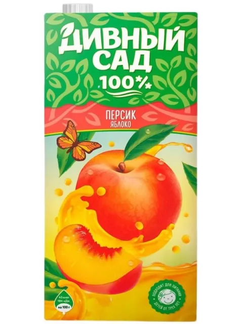 Нектар ДИВНЫЙ САД яблочно-персиковый 1 л
