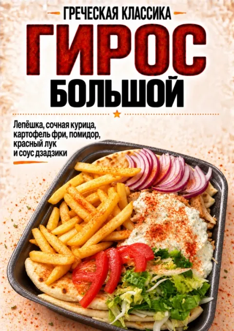 Гирос порция Большая ИП Купреев