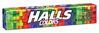Карамель леденцовая HALLS Colors ассорти