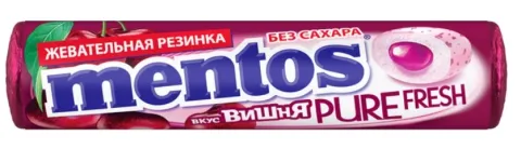 Жевательная резинка MENTOS "Pure Fresh" со вкусом вишни 15.5 г