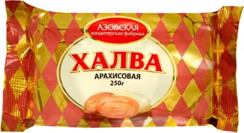 Халва АЗОВСКАЯ КФ арахисовая 250 г