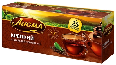 Чай черный ЛИСМА "Крепкий" 25 &times; 2 г