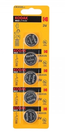 Батарейка KODAK CR2025 литиевая 1 шт