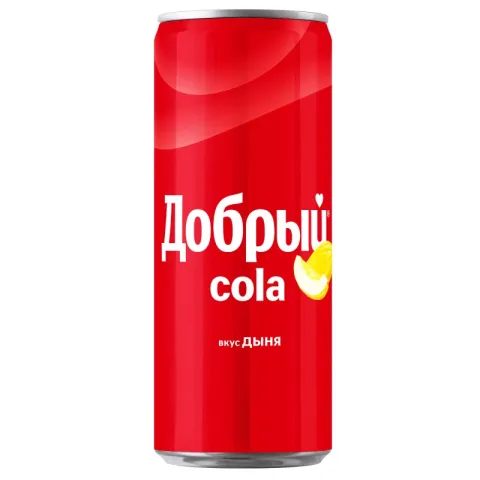 Напиток ДОБРЫЙ "Cola Дыня" сильногазированный 0.33 л