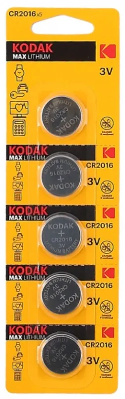 Батарейка KODAK Max Lithium CR2016 литиевая 1 шт.