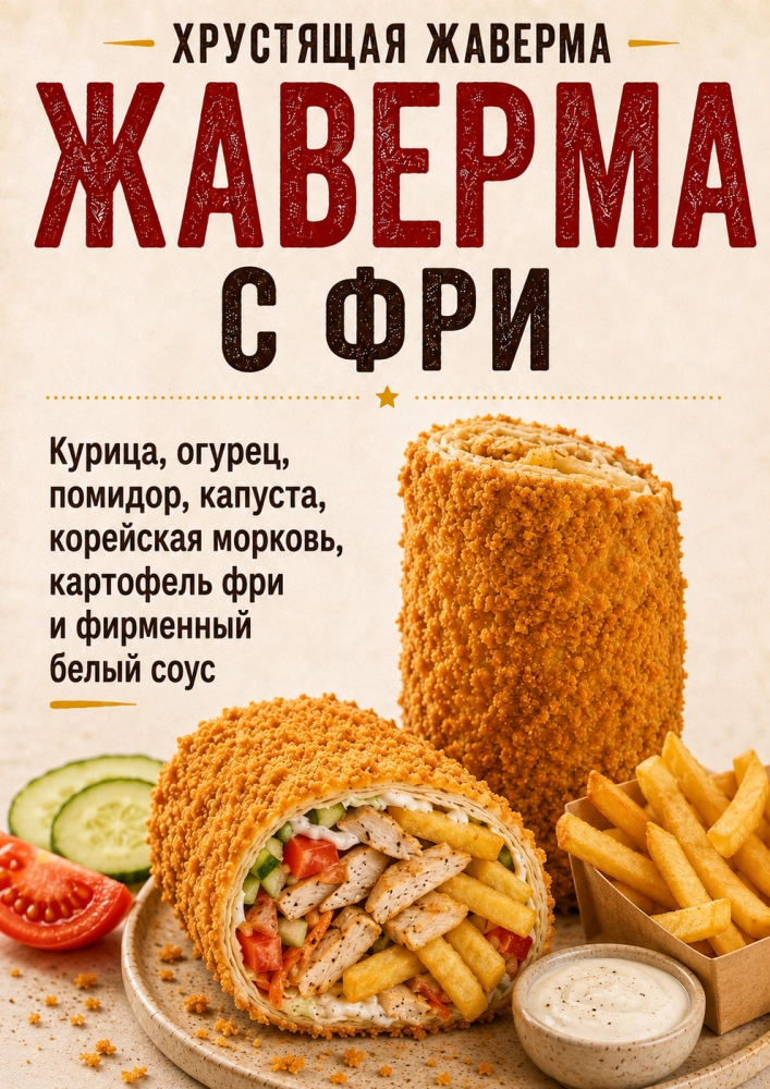 Жаверма с фри