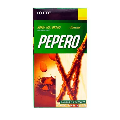 Соломка LOTTE "Pepero Almond" в шоколадной глазури 36 г