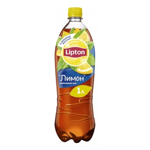 Холодный чай LIPTON чёрный лимон 1 л Холодный чай LIPTON чёрный лимон 1 л