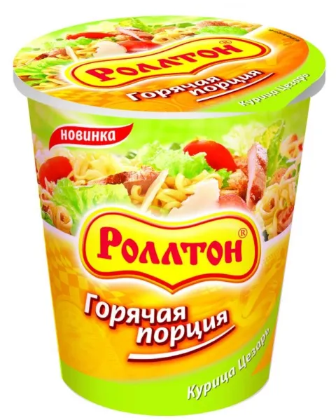 Лапша РОЛЛТОН с курицей цезарь 70 г
