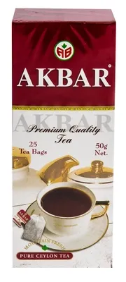 Чай черный AKBAR Чай черный AKBAR "Красно-белая серия" 25 × 2 г