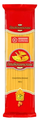 Макаронные изделия ШЕБЕКИНСКИЕ спагетти тонкие 450 г