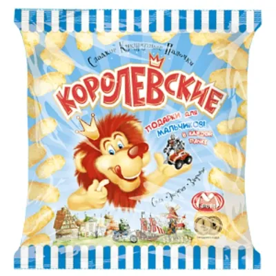 Кукурузные палочки КОРОЛЕВСКИЕ сладкие для мальчиков 70 г