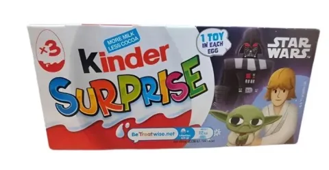 Шоколадное яйцо KINDER "Suprise. Звездные войны" с игрушкой 3 шт