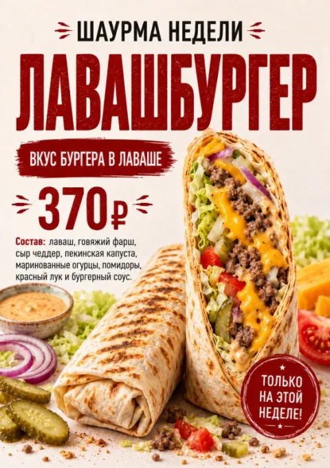 Шаурма лавшбургер ИП Купреев