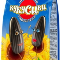 Семечки КУКУСИКИ жареные Полосатые Гигант с морской солью 180 г