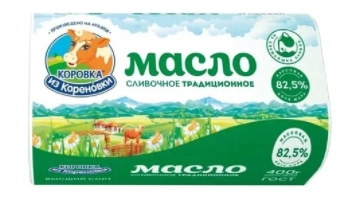 Масло сладко-сливочное несоленое 400 г 82,5%