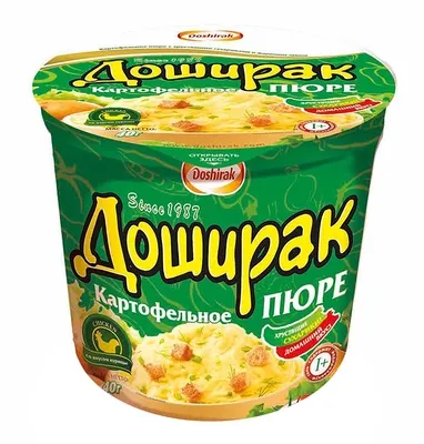 Пюре картофельное быстрого приготовления ДОШИРАК со вкусом курицы 40 г