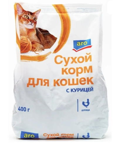 Корм для кошек ARO для кошек с курицей 400 г