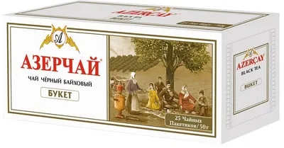 Чай черный АЗЕРЧАЙ &laquo;Букет&raquo;, 25 пакетиков