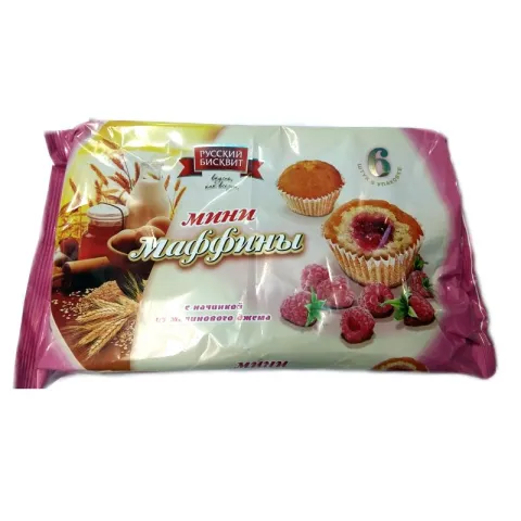 Мини-Мафины "Малиновый Джем" 200г (16)