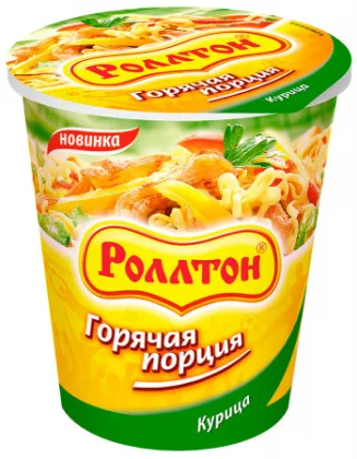 Лапша РОЛЛТОН с курицей 70 г стакан