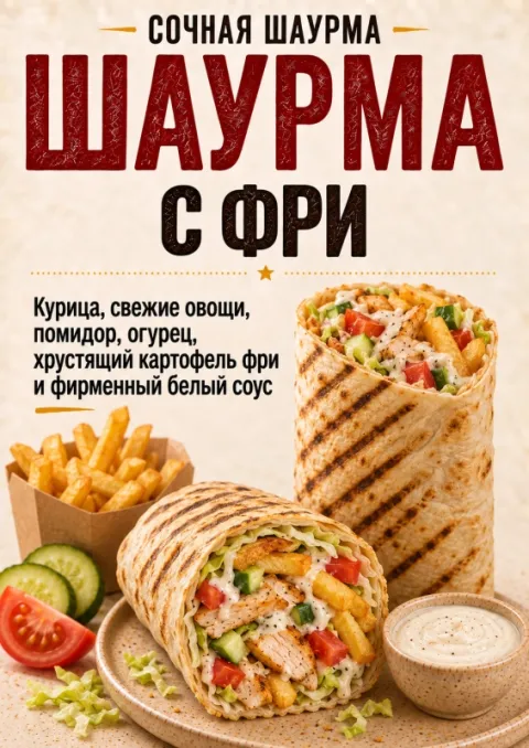 Шаурма с фри ИП Купреев