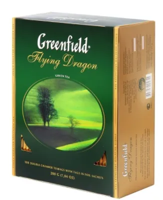 Чай зеленый GREENFIELD "Flying Dragon" 100 &times; 2 г
